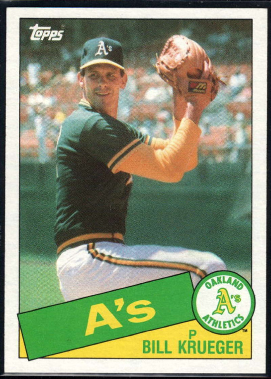 1985 Topps #528 Bill Krueger VG Oakland Athletics 