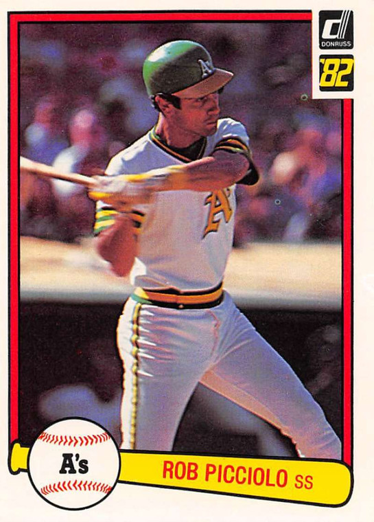 1982 Donruss #465 Rob Picciolo VG Oakland Athletics 