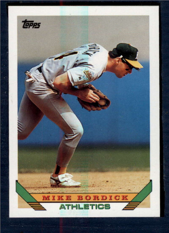 1993 Topps #639 Mike Bordick VG Oakland Athletics 