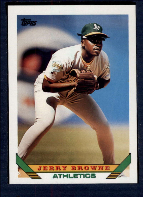 1993 Topps #383 Jerry Browne VG Oakland Athletics 