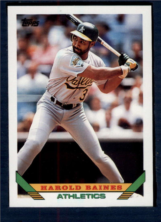 1993 Topps #345 Harold Baines VG Oakland Athletics 