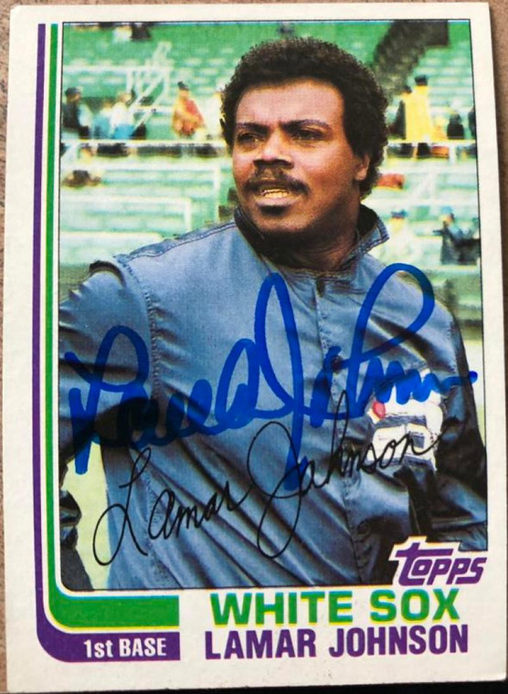 Lamar Johnson Autographed 1982 Topps #13