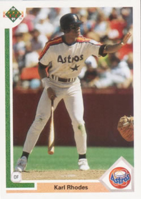 1991 Upper Deck #466 Karl Rhodes VG Houston Astros 