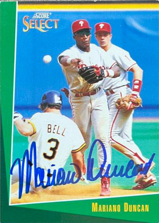 Mariano Duncan Autographed 1993 Score Select #151