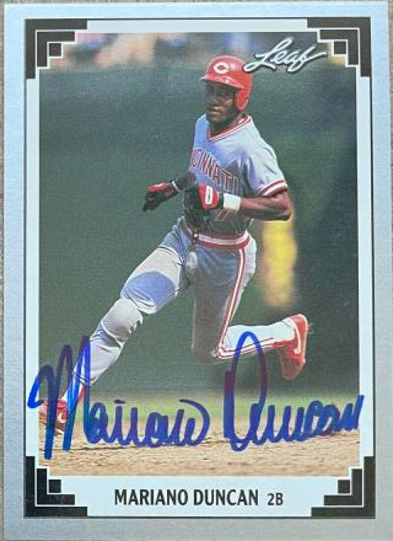 Mariano Duncan Autographed 1991 Leaf #494