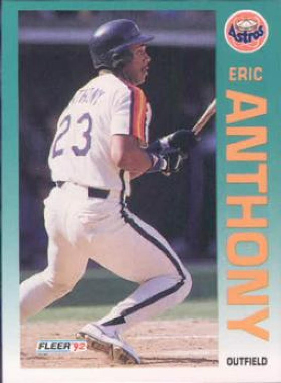 1992 Fleer #424 Eric Anthony VG Houston Astros 