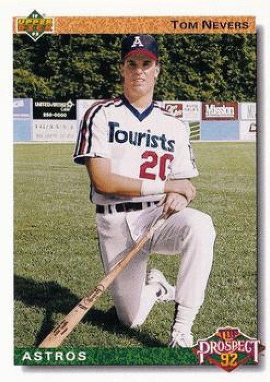 1992 Upper Deck #53 Tom Nevers TP VG Houston Astros 