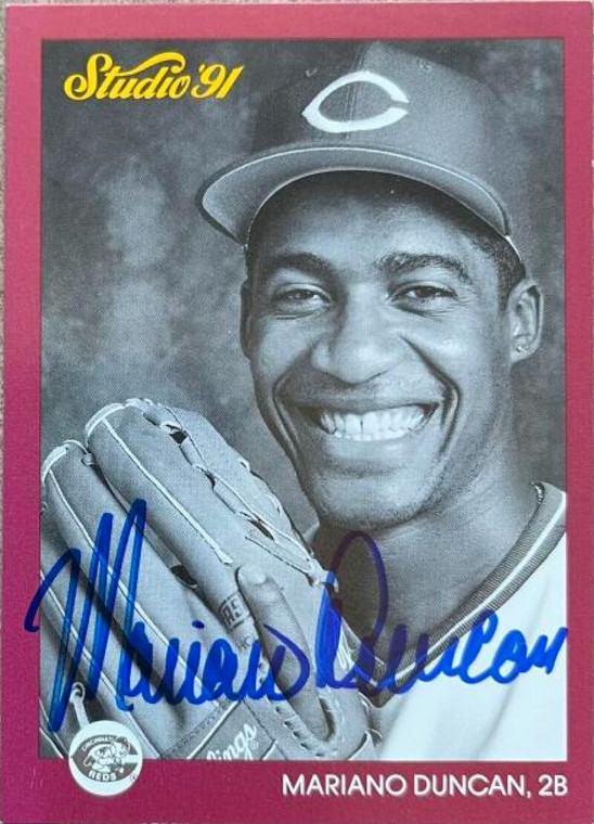 SOLD 2084 Mariano Duncan Autographed 1991 Studio #164