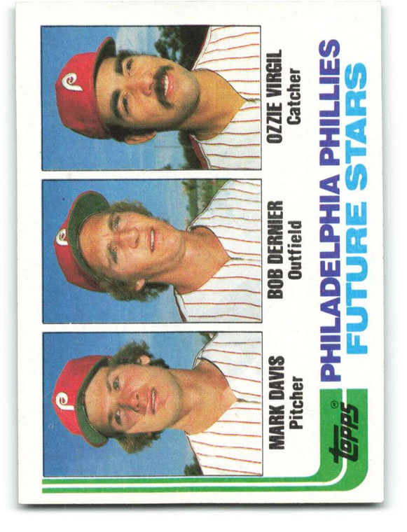 1982 Topps #231 Mark Davis/Bob Dernier/Ozzie Virgil Phillies Rookies VG RC Rookie Philadelphia Phillies 