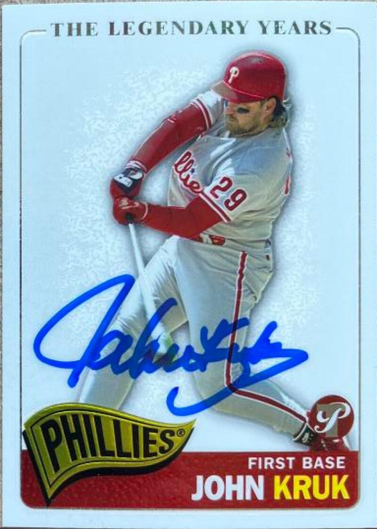 John Kruk Autographed 2005 Topps Pristine Legends #81