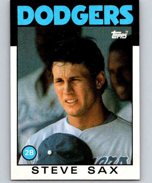 1986 Topps #175 Steve Sax VG Los Angeles Dodgers 