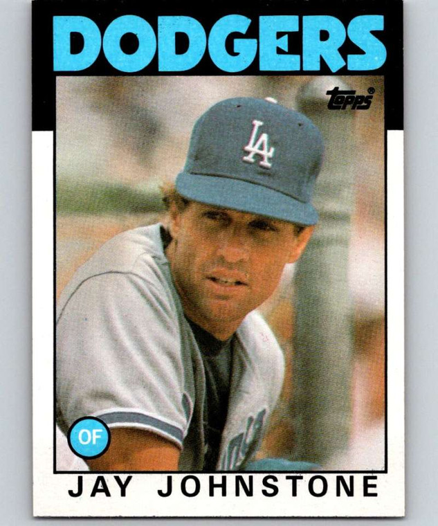 1986 Topps #496 Jay Johnstone VG Los Angeles Dodgers 