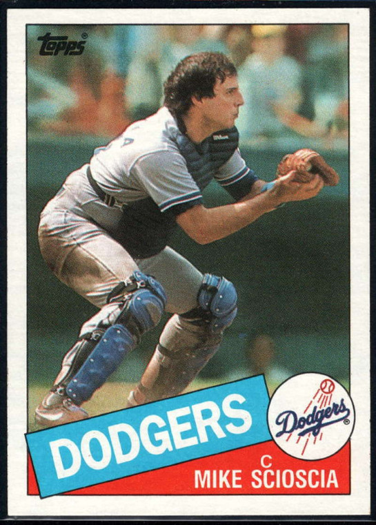 1985 Topps #549 Mike Scioscia VG Los Angeles Dodgers 