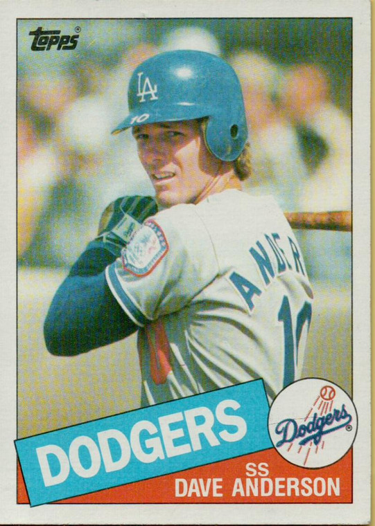 1985 Topps #654 Dave Anderson VG Los Angeles Dodgers 