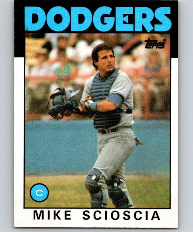 1986 Topps #468 Mike Scioscia VG Los Angeles Dodgers 