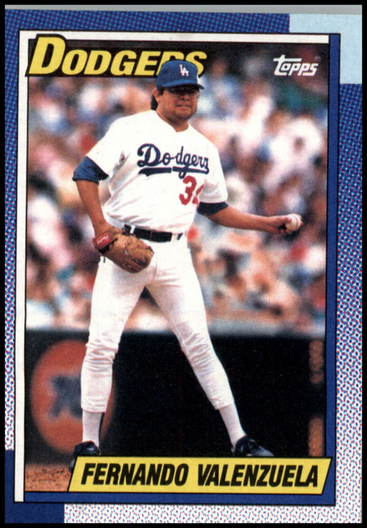 1990 Topps #340 Fernando Valenzuela VG Los Angeles Dodgers 