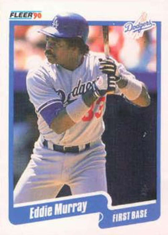 1990 Fleer #404 Eddie Murray VG Los Angeles Dodgers 