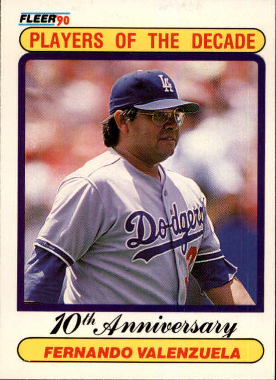 1990 Fleer #622 Fernando Valenzuela 1981 VG Los Angeles Dodgers 