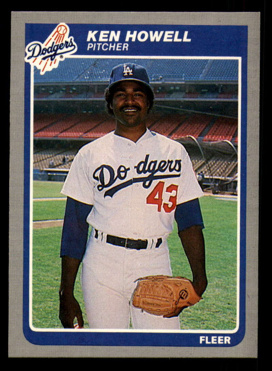 1985 Fleer #374 Ken Howell VG RC Rookie Los Angeles Dodgers 