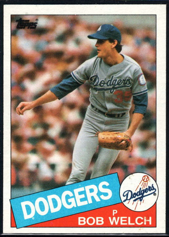 1985 Topps #291 Bob Welch VG Los Angeles Dodgers 
