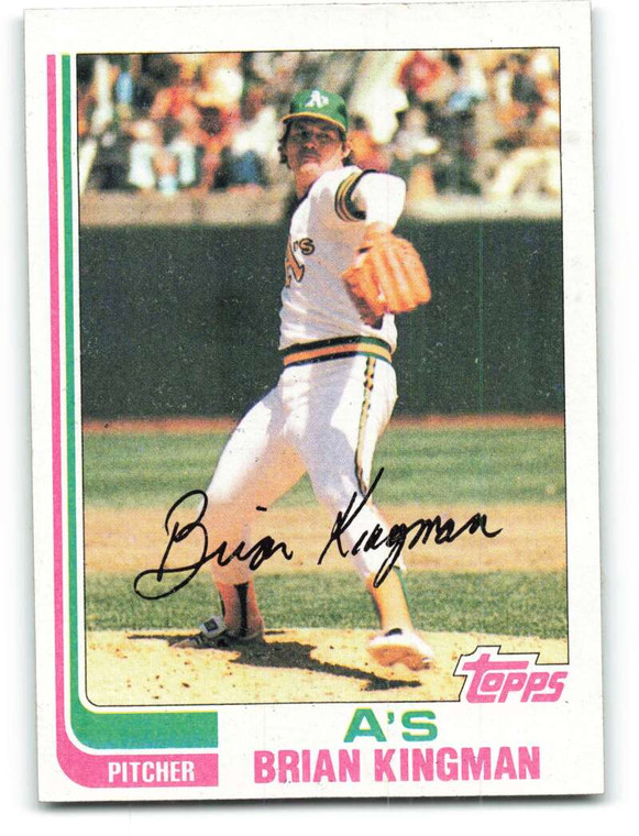 1982 Topps #476 Brian Kingman VG Oakland Athletics 