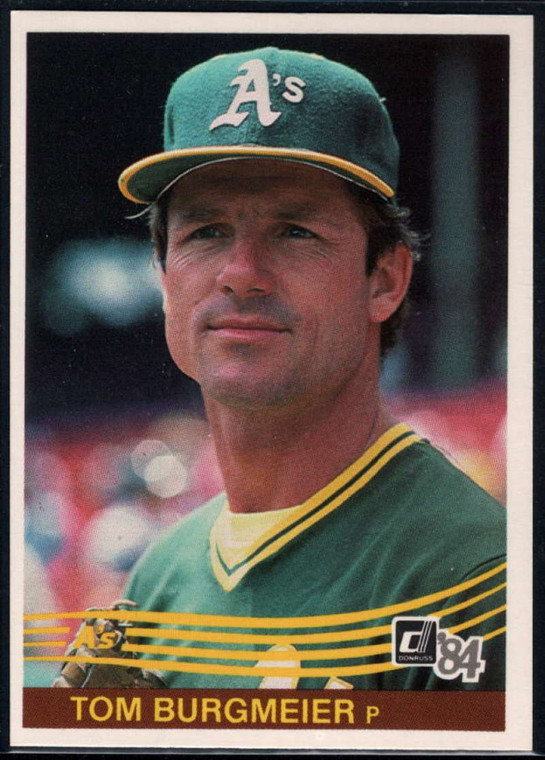 1984 Donruss #522 Tom Burgmeier VG Oakland Athletics 