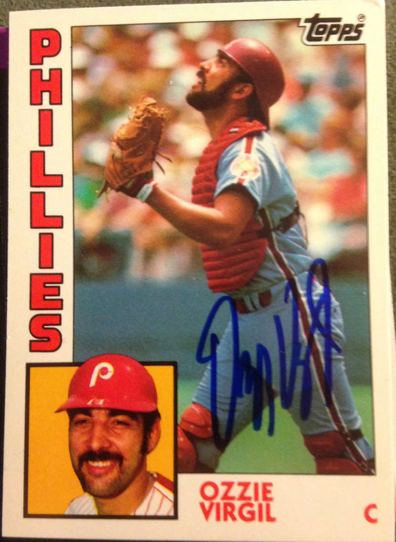 Ozzie Virgil Autographed 1984 Topps Tiffany #484