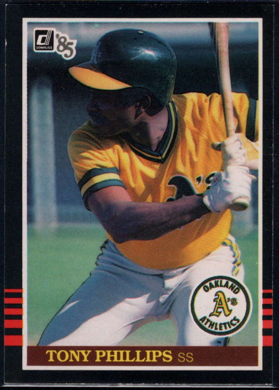 1985 Donruss #101 Tony Phillips VG Oakland Athletics 