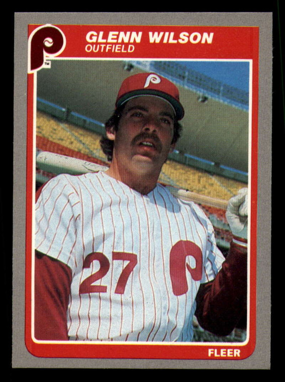1985 Fleer #268 Glenn Wilson VG Philadelphia Phillies 