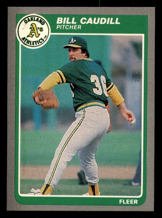 1985 Fleer #419 Bill Caudill VG Oakland Athletics 