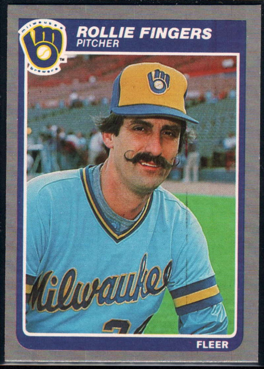 SOLD 25555 1985 Fleer #581 Rollie Fingers VG Milwaukee Brewers 