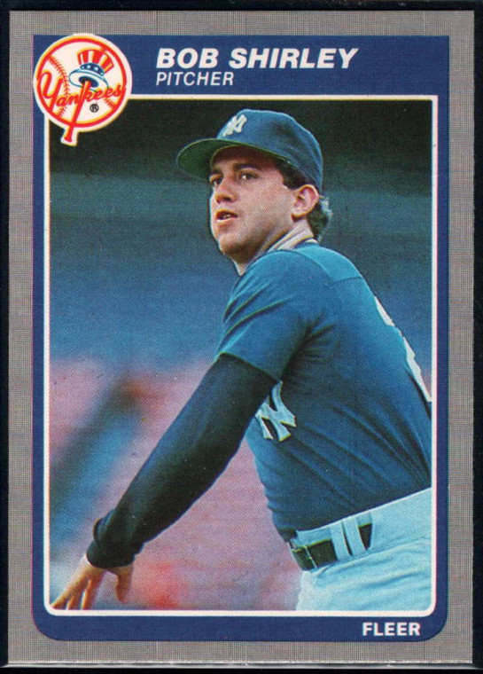 1985 Fleer #145 Bob Shirley VG New York Yankees 