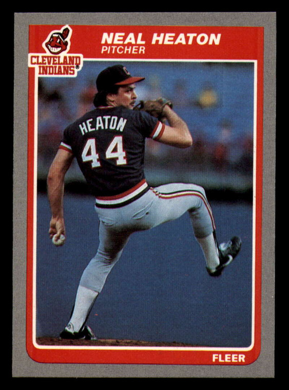 1985 Fleer #451 Neal Heaton VG Cleveland Indians 