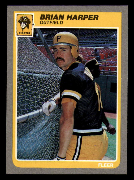 1985 Fleer #466 Brian Harper VG Pittsburgh Pirates 