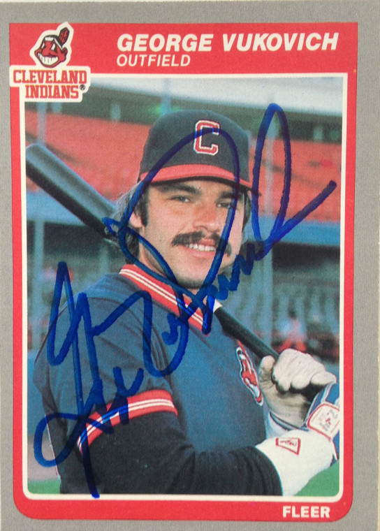 George Vukovich Autographed 1985 Fleer #458