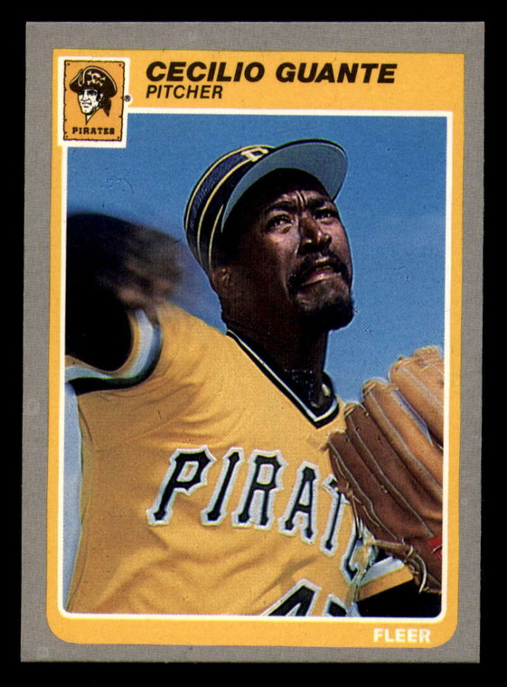 1985 Fleer #465 Cecilio Guante VG Pittsburgh Pirates 
