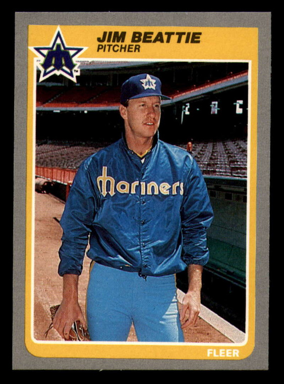 1985 Fleer #484 Jim Beattie VG Seattle Mariners 