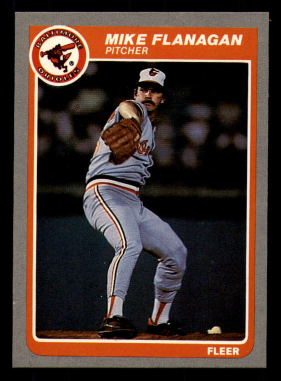1985 Fleer #177 Mike Flanagan VG Baltimore Orioles 