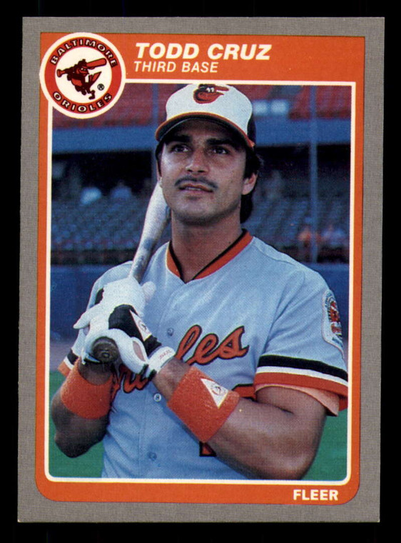 1985 Fleer #172 Todd Cruz VG Baltimore Orioles 