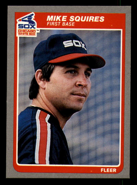 1985 Fleer #529 Mike Squires VG Chicago White Sox 
