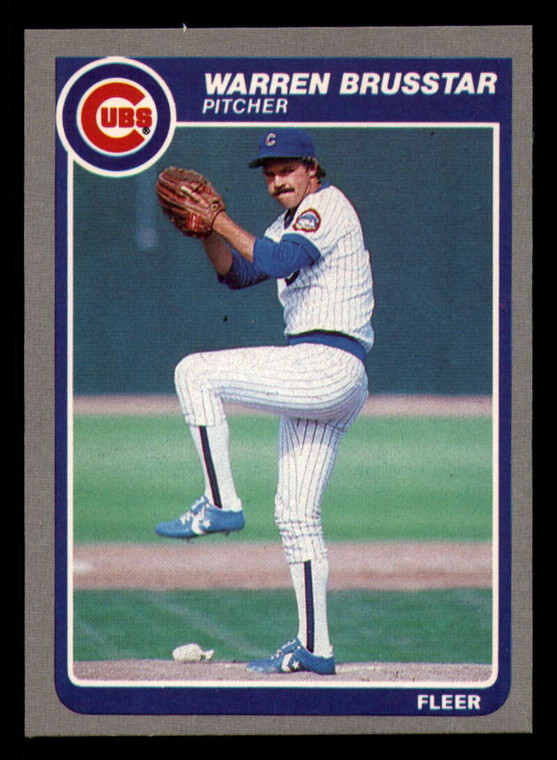 1985 Fleer #51 Warren Brusstar VG Chicago Cubs 