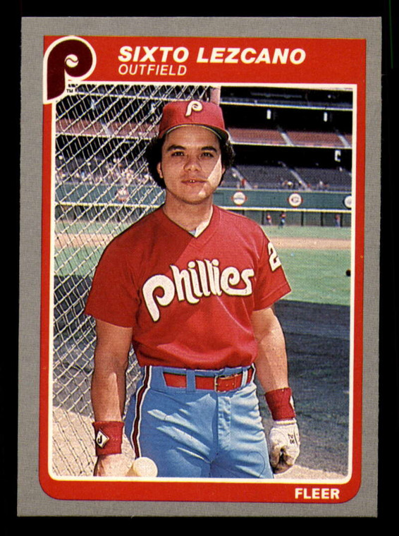 1985 Fleer #258 Sixto Lezcano VG Philadelphia Phillies 