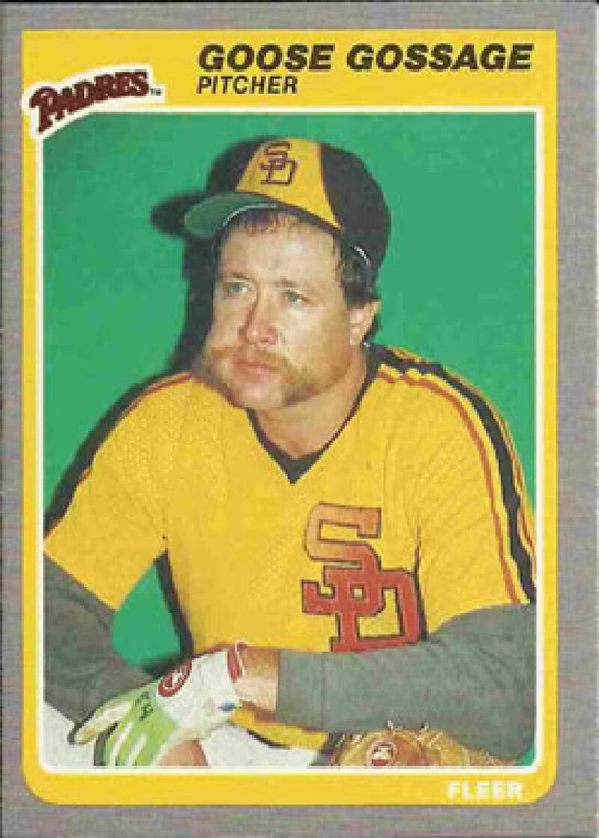 1985 Fleer #33 Rich Gossage VG San Diego Padres 