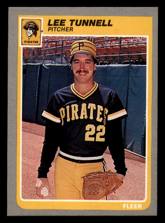 1985 Fleer #480 Lee Tunnell VG Pittsburgh Pirates 