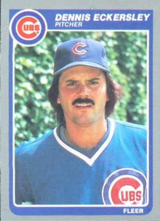 1985 Fleer #57 Dennis Eckersley VG Chicago Cubs 