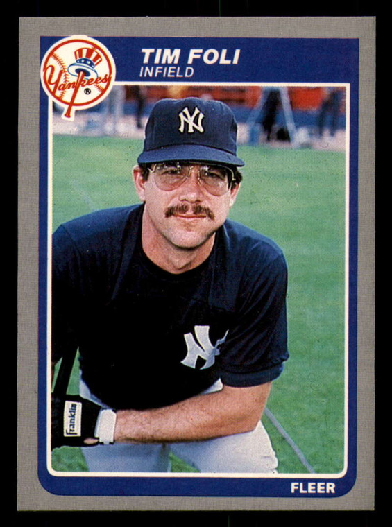 1985 Fleer #126 Tim Foli VG New York Yankees 