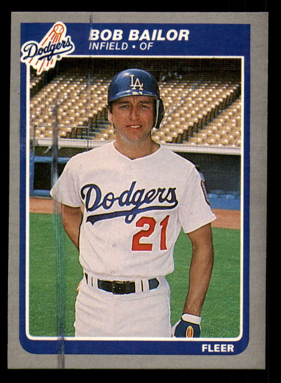 1985 Fleer #367 Bob Bailor VG Los Angeles Dodgers 