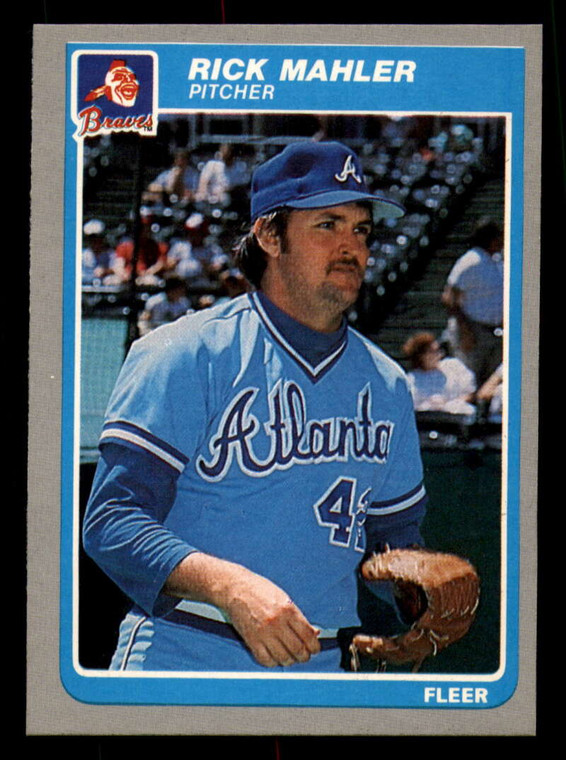 1985 Fleer #332 Rick Mahler VG Atlanta Braves 