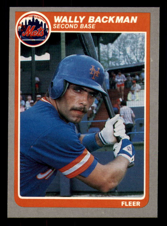 1985 Fleer #72 Wally Backman VG New York Mets 