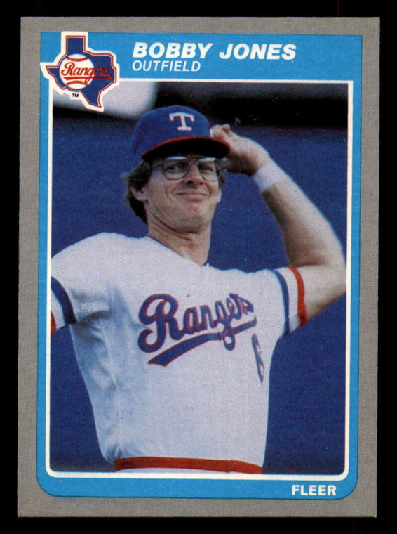 1985 Fleer #559 Bobby Jones VG Texas Rangers 